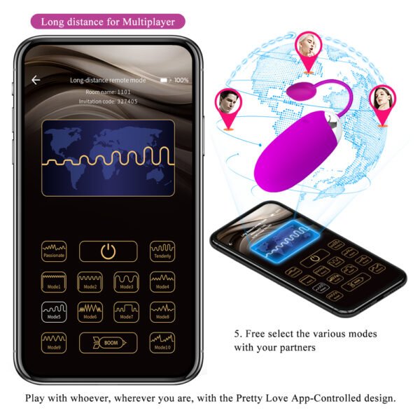APP Long Distance Egg Vibrator