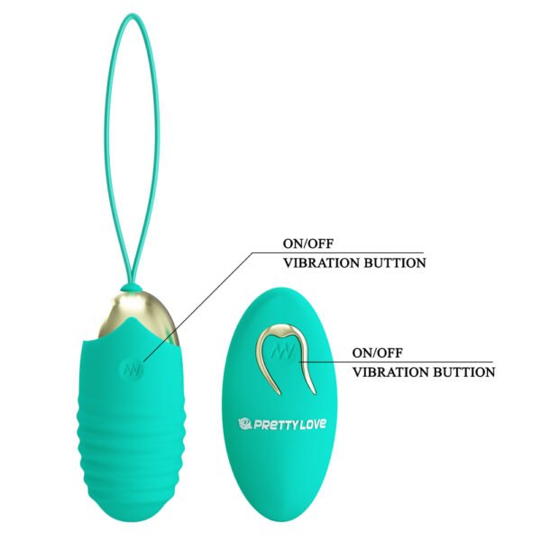 Striped Remote Egg Vibrator