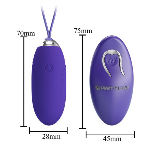 Silicone Vibrating Egg BI-014362W-9L