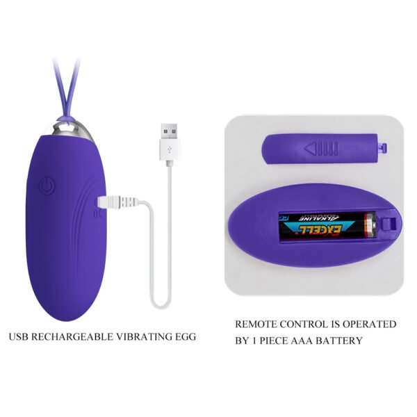 Silicone Vibrating Egg BI-014362W-9L
