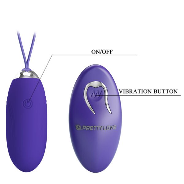 Silicone Vibrating Egg BI-014362W-9L