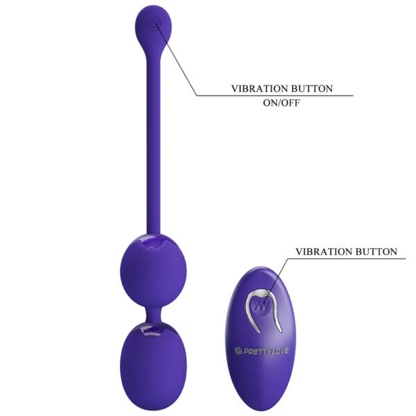Two Ball Egg Vibrator BI-014548WL