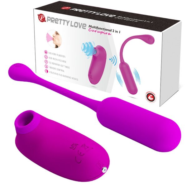 Prettylove Wireless Suction Egg Vibrator BI-014872W