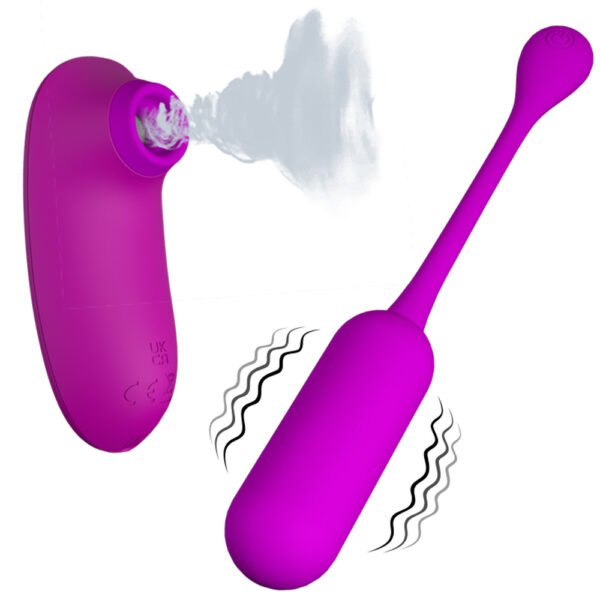 Remote Controlled Suction Egg Vibrator