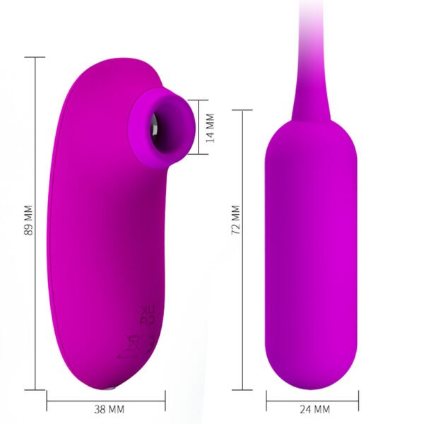 Remote Controlled Suction Egg Vibrator
