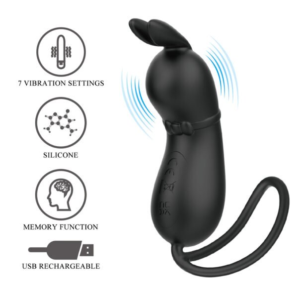 Silicone Bunny Vibrator BI-014893