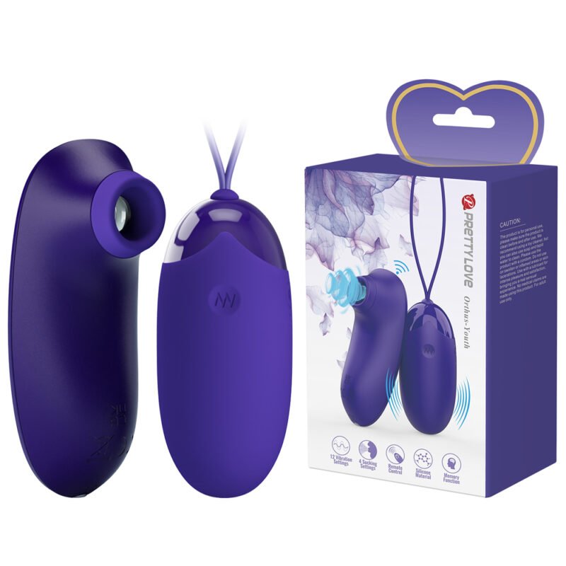 Prettylove Wireless Suction Vibrating Egg BI-014901WL