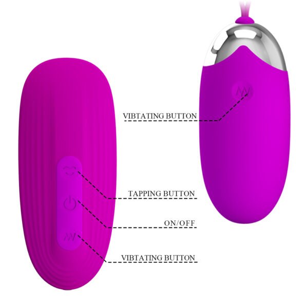 Remote Controlled Suction Egg Vibrator BI-014901W