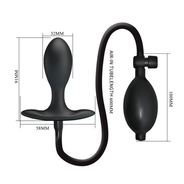 Silicone Inflatable Anal Plug