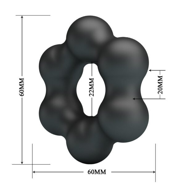 Silicone Hexagon Cock Ring - Clauzell