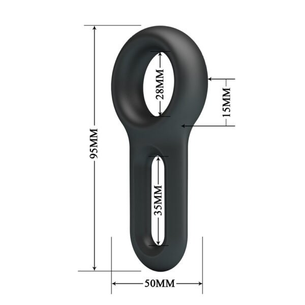 2in1 Silicone Cock Ring - Oniel