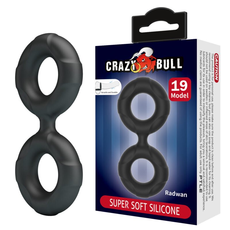 Crazybull Silicone Dual Cock Ring BI-210364