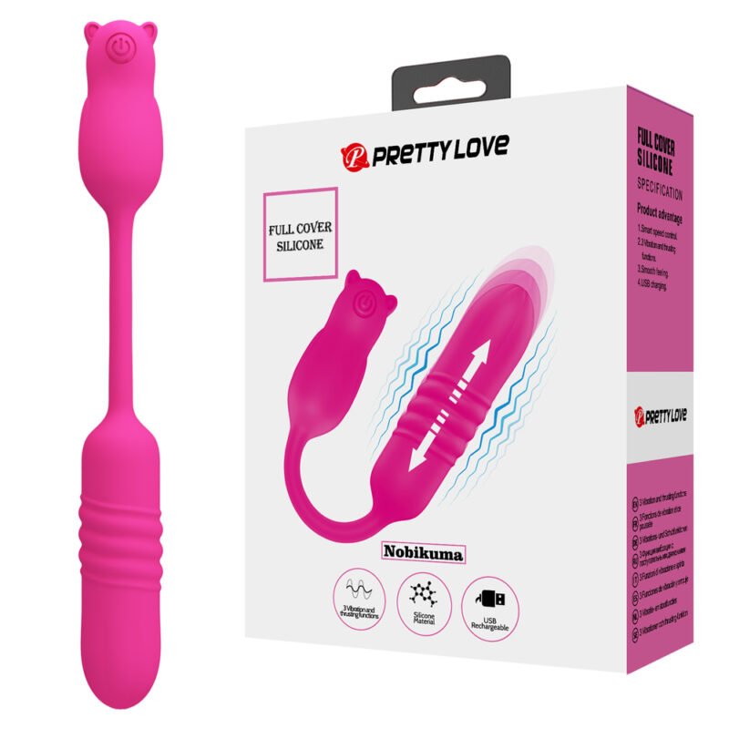 Prettylove Bear Tail Thrusting Egg Vibrator BI-300011