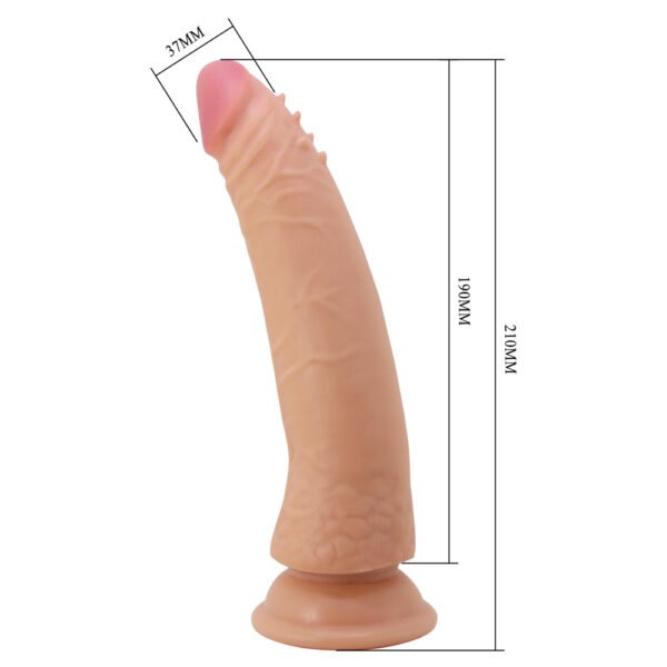 8.3" Sliding Skin Keel Dildo