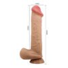 10.2" Sliding Skin Keel Dildo