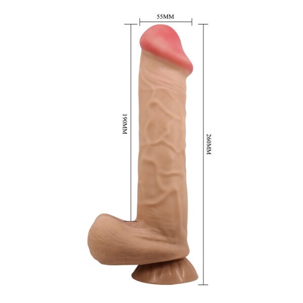 10.2" Sliding Skin Keel Dildo