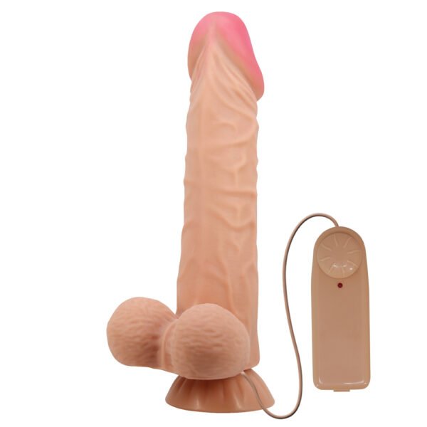 9.4" Vibrating Slide Skin Keel Dildo