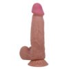 8.5" Sliding Skin Keel Dildo