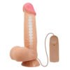 8.5" Vibrating Slide Skin Keel Dildo