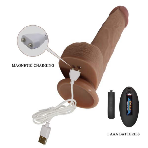 8.9" Thrusting Dildo Vibrator - Tommy