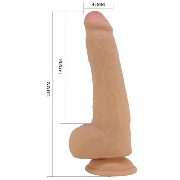 9.2" Sliding Skin Dildo With Ball