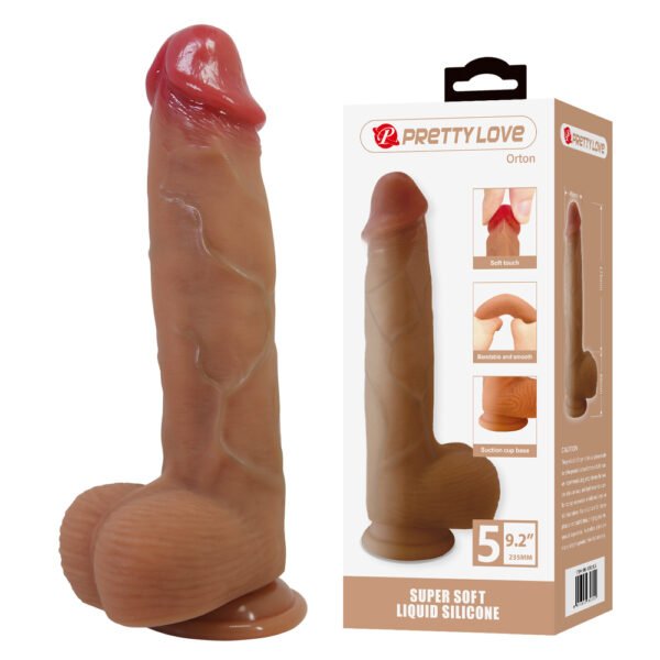 Prettylove 9.2" Lifelike Silicone Dildo BW-008141N
