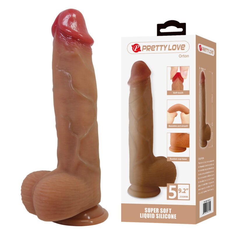 Prettylove 9.2" Lifelike Silicone Dildo BW-008141N