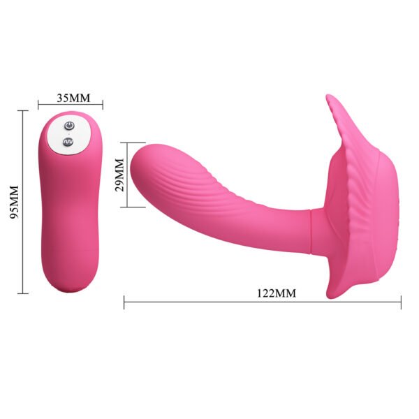 Wireless Clamshell Strap On Dildo Vibrator