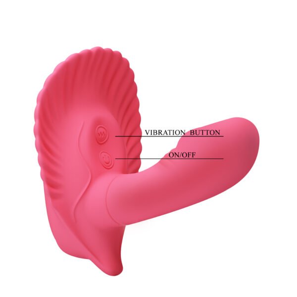 Wireless Clamshell Strap On Dildo Vibrator