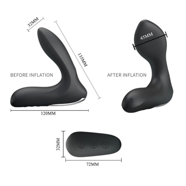 Wireless Inflatable Anal Vibrator