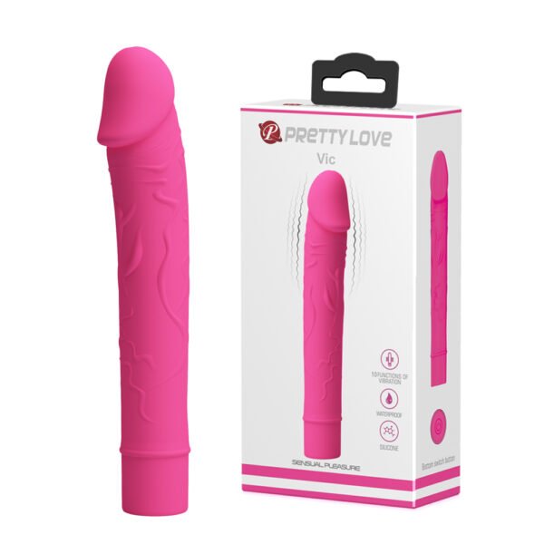 Prettylove Textured Dildo Vibrator BI-014701