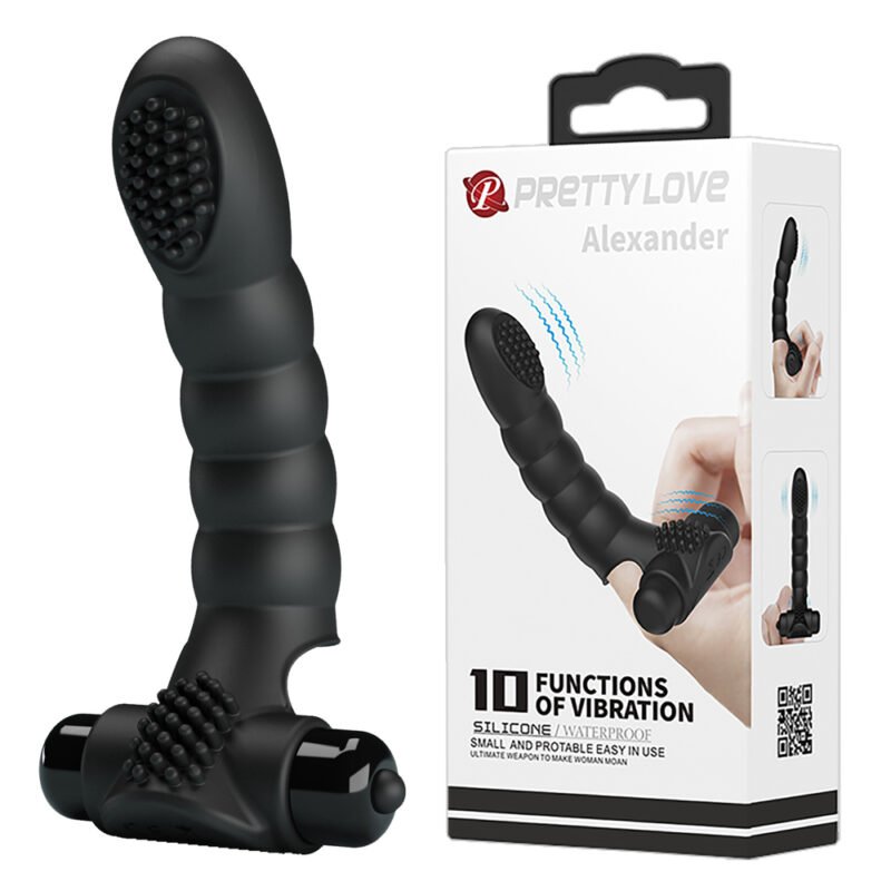 BI-014707 Prettylove Jointed Finger Sleeve Vibrator BI-014707
