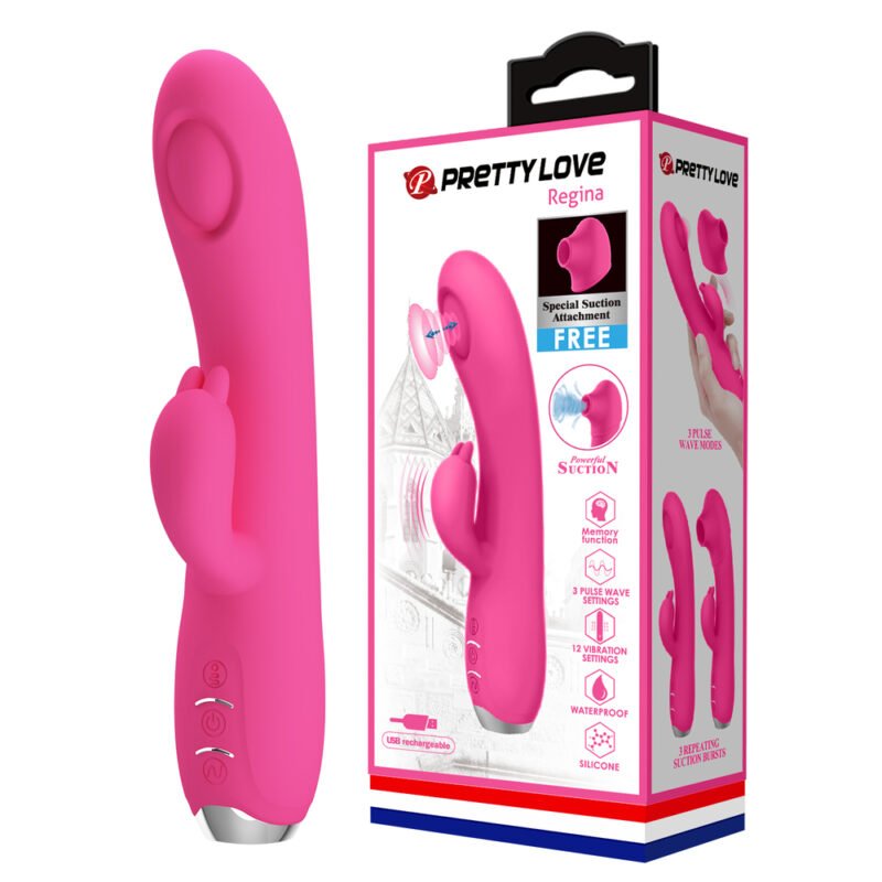 Prettylove G-Spot Suction Vibrator BI-014727