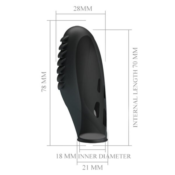 Striped Finger Vibrator BI-014751