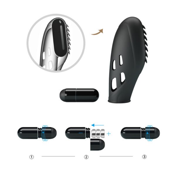 Striped Finger Vibrator BI-014751