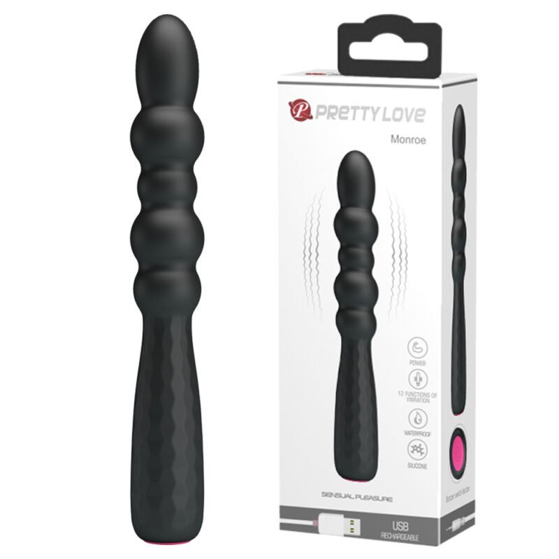 Prettylove Vibrating Bendable Anal Beads BI-014758