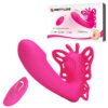 Prettylove Wireless Butterfly Strap On Vibrator BI-014849W