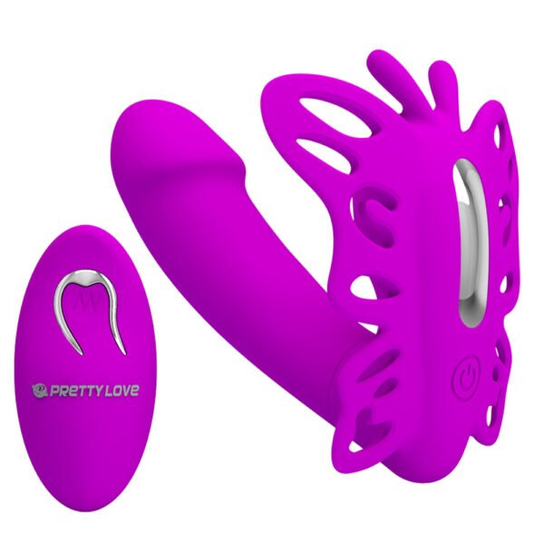 Wireless Butterfly Strap On Vibrator