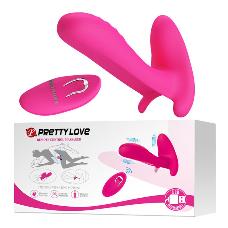 Prettylove Penis Strap On Vibrator BI-014850W
