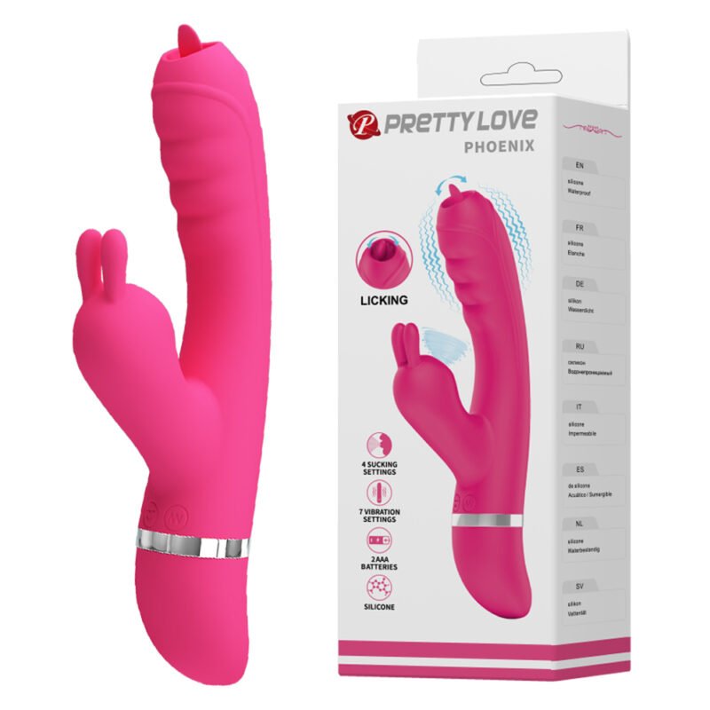 Prettylove Licking Rabbit Vibrator BI-014854