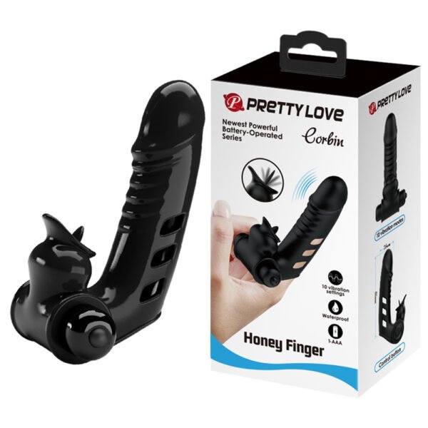 Prettylove TPR Clitoral Finger Sleeve Vibrator BI-014859