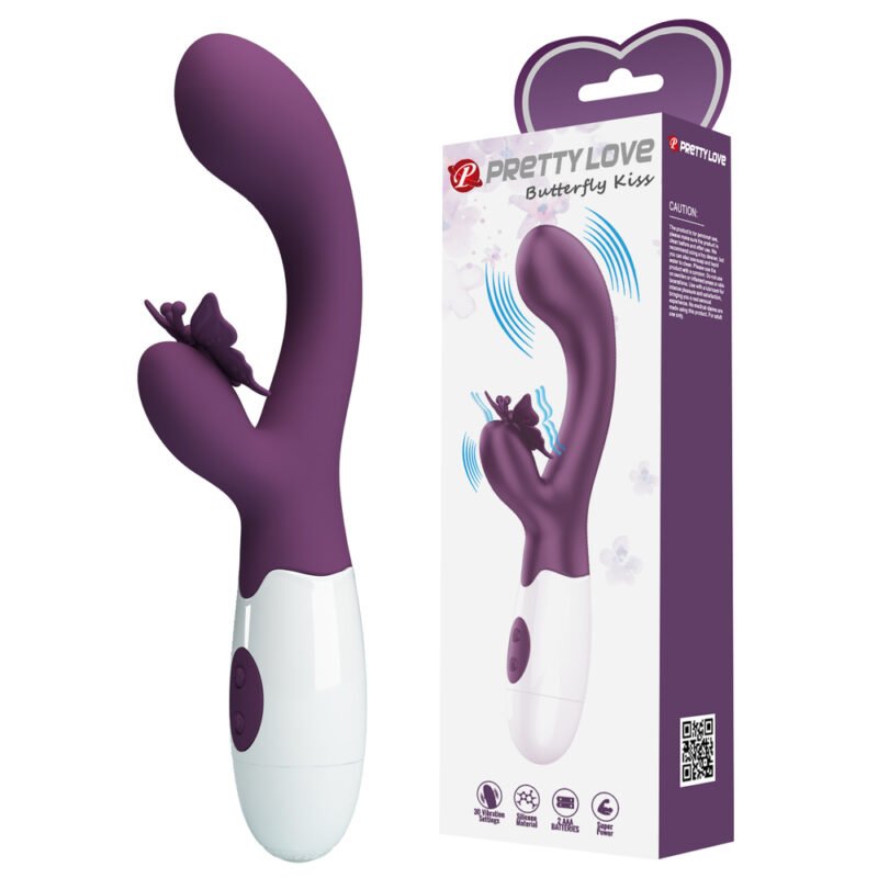 BI-014927 Prettylove Butterfly Clit Rabbit Vibrator BI-014927