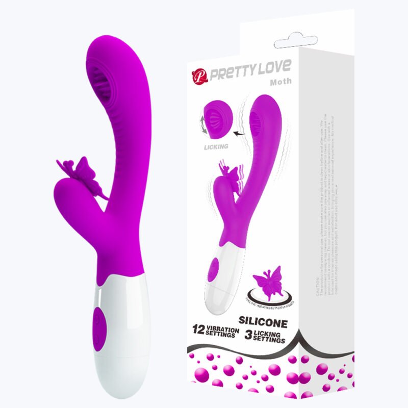 Prettylove Butterfly Licking Rabbit Vibrator BI-014943