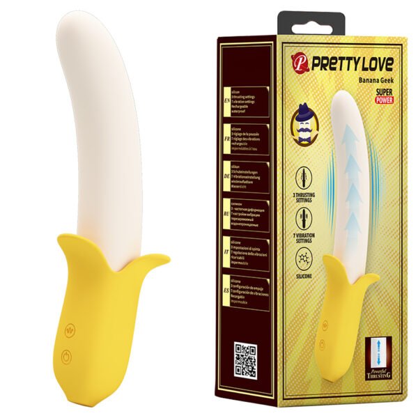Prettylove Thrusting Banana G-Spot Vibrator BI-014976 014957