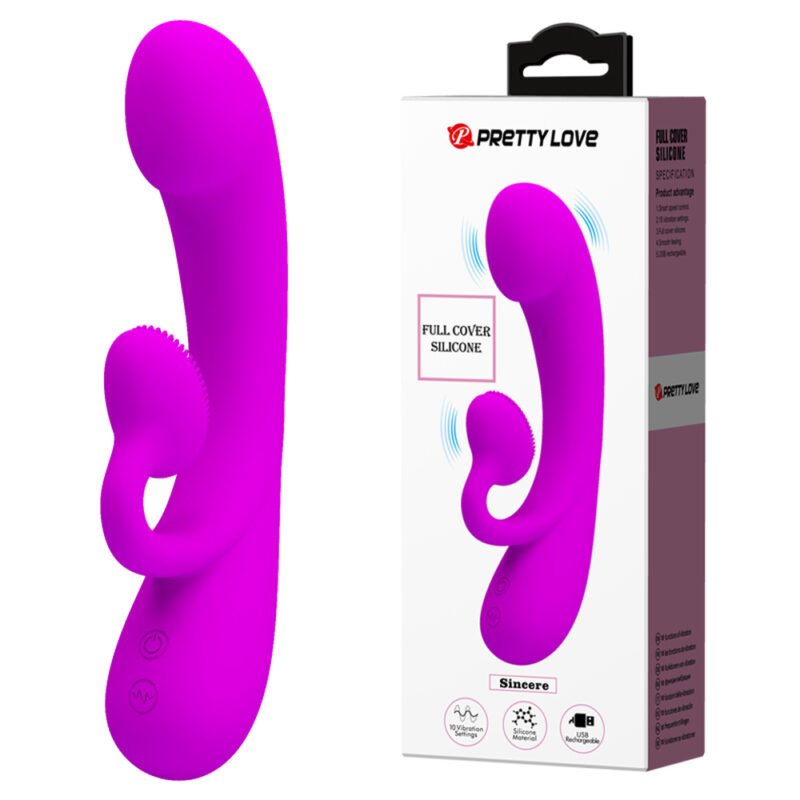 Prettylove Rechargeable Dildo Vibrator BI-014988