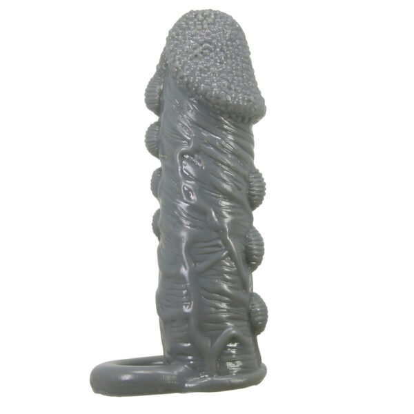 5.5" Beaded Penis Sleeve With Cock Ring