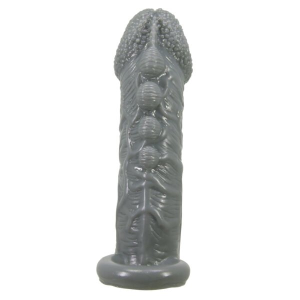 5.5" Beaded Penis Sleeve With Cock Ring