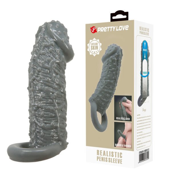 Prettylove 5.1" Grainy Penis Extension BI-016013