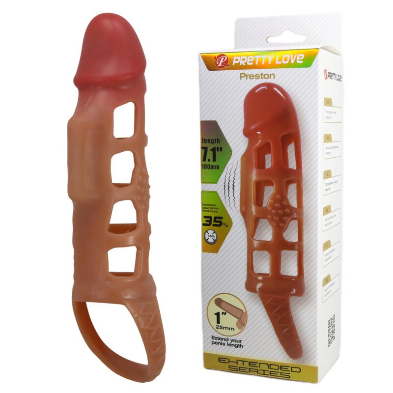 BI-026209_2 Prettylove 7.1" Hollow Penis Sleeves BI-026209