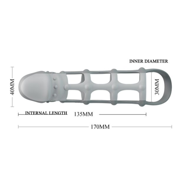 6.7" Silicone Penis Extension BI-026234